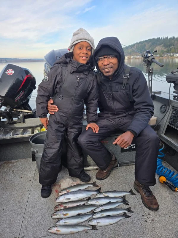 Fishing in Lake Stevens, Washington