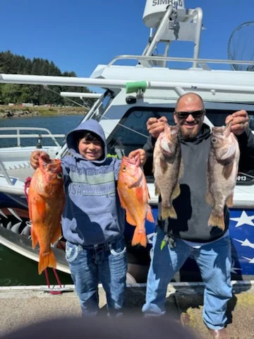 Fishing in Winchester Bay, Oregon