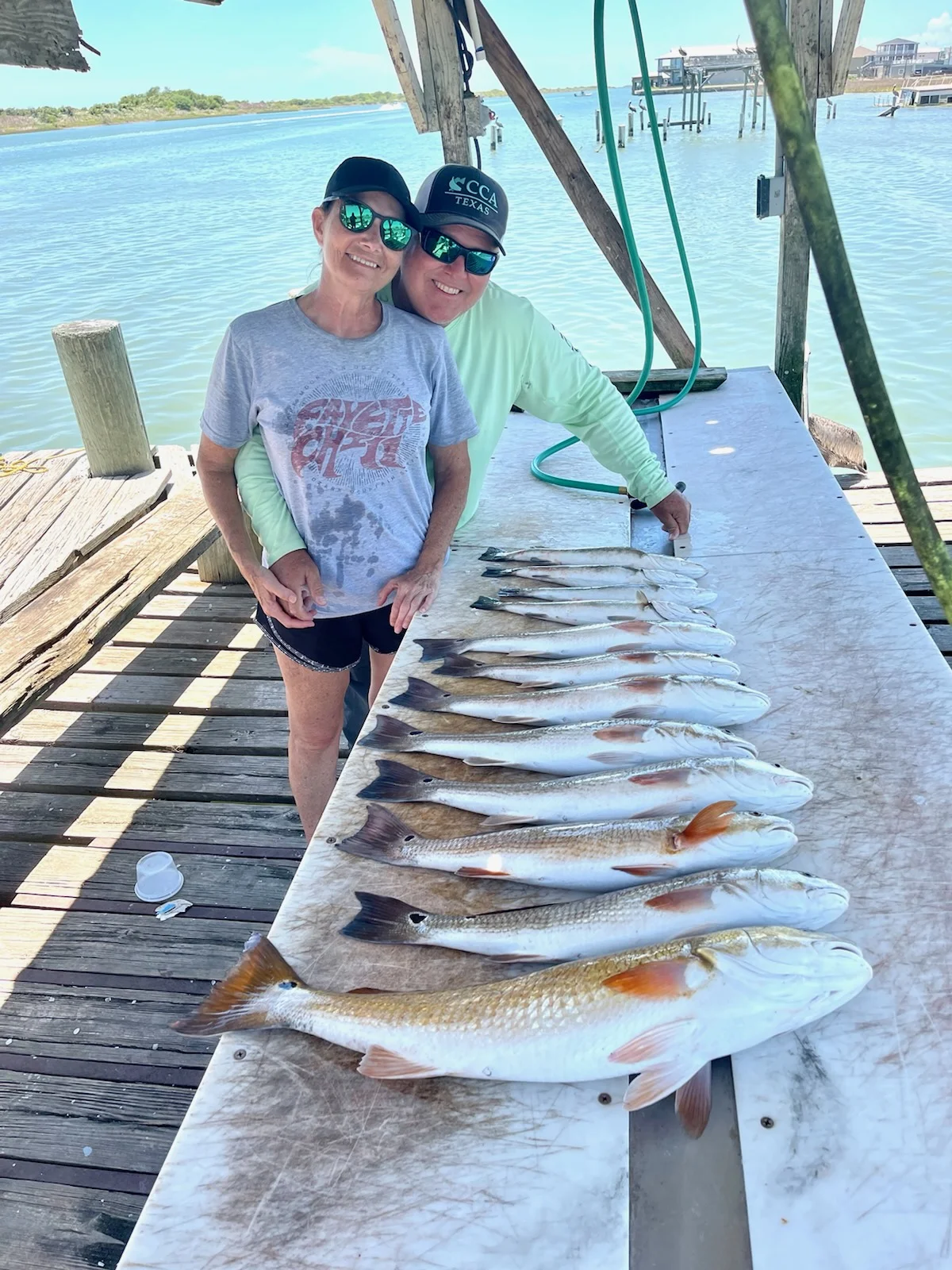 Redfish fishing in Port O'connor, Texas