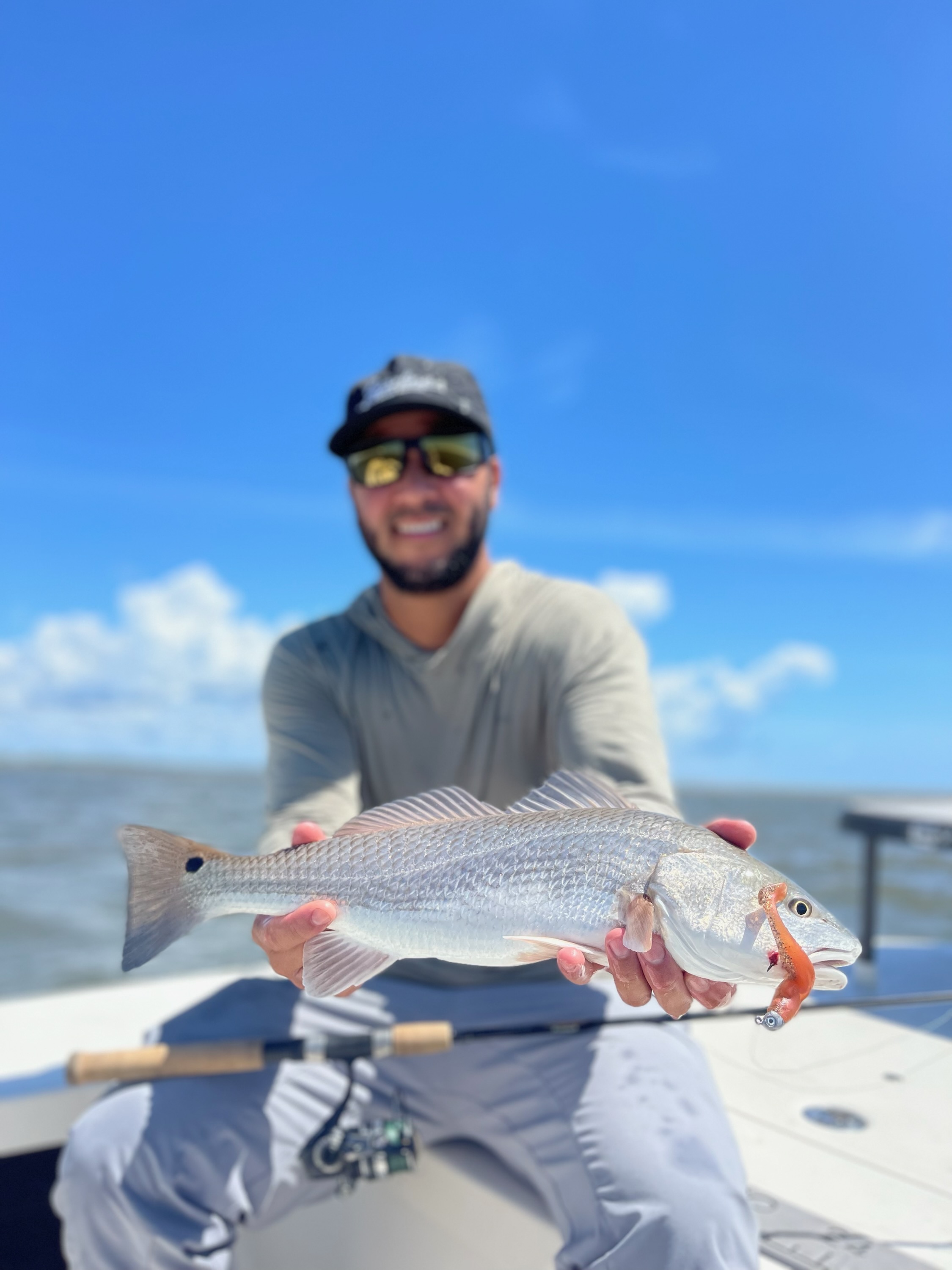Redfish fishing in Wrightsville Beach, North Carolina, USA