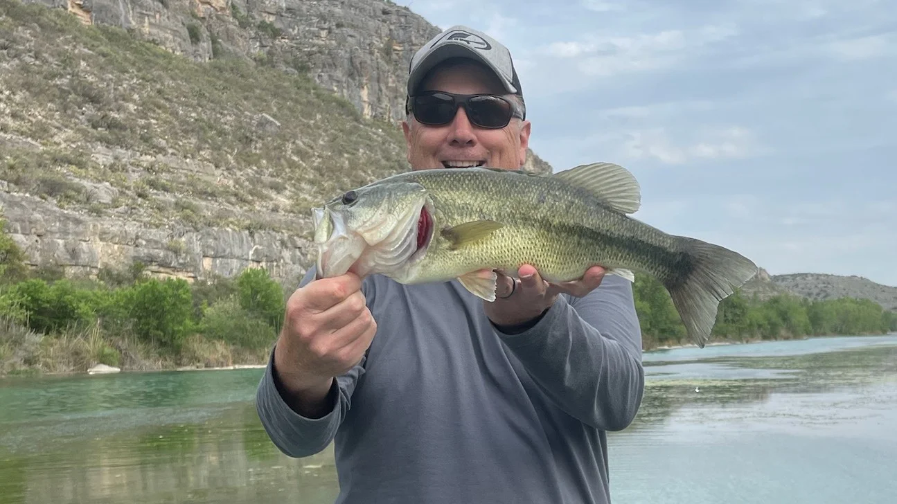 Largemouth Bass Fishing in New Braunfels, Texas