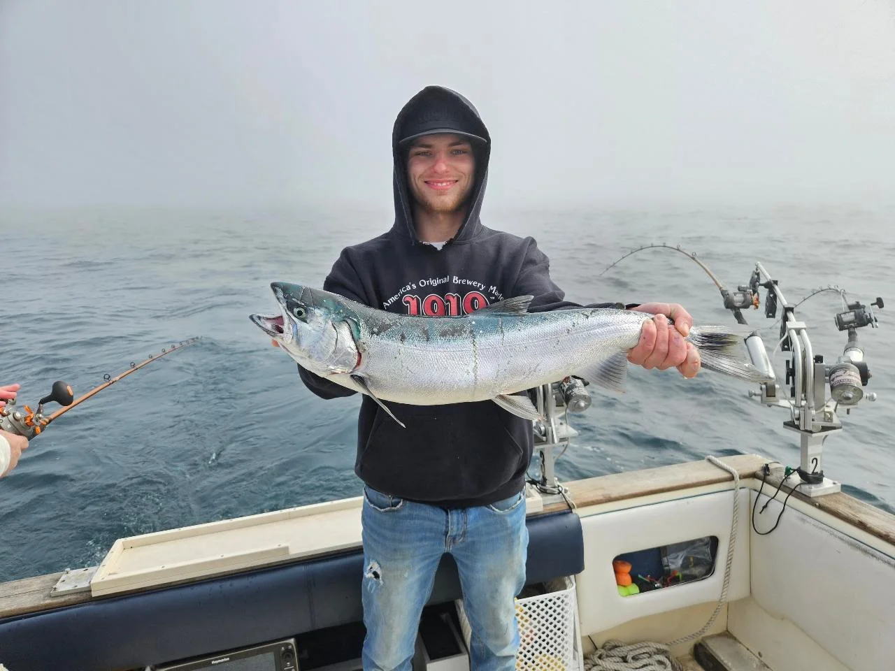 Fishing in Port Washington, Wisconsin